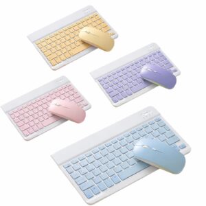 AN030 - KIT DE TECLADO Y MOUSE YELANDAR - COLORES PASTELES
