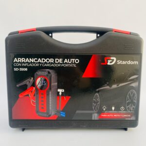 SD3508 - ARRANCADOR DE AUTO CON INFLADOR Y CARGADOR PORTATIL STARDOM