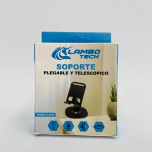 JS067 - SOPORTE CELULAR JS067 METAL 360 GIRATORIO LAMBO TECH