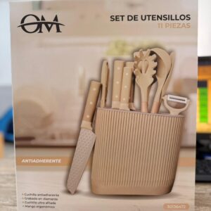 6472 - SET DE UTENSILIOS 11pcs OM BEIGE