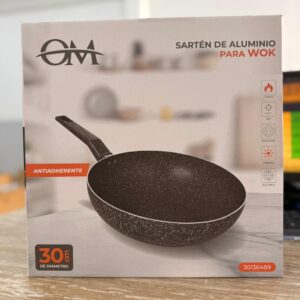 6489 - SARTEN WOK 30cm OM NEGRO