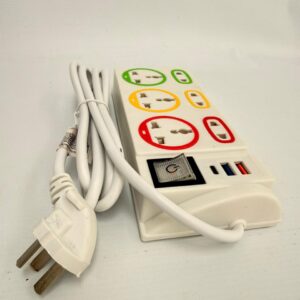 LT25AL12 - ZAPATILLA ALARGUE 6 TOMAS + 2 USB+ 1 TIPO C 2mts