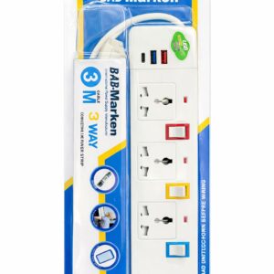 LT25AL14 - ZAPATILLA ALARGUE marken 3 TOMAS + 2 USB+ 1 TIPO C 2mts