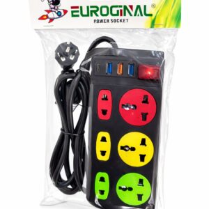 LT25AL17 - ZAPATILLA ALARGUE 6 TOMAS + 2 USB+ 1 TIPO C 2mts