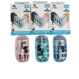 MA200 - MOUSE INALAMBRICO TRANSPARENTE
