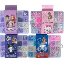 AV5994 - SET PARA ARMAR PULSERAS + ESTUCHES PERSONAJES