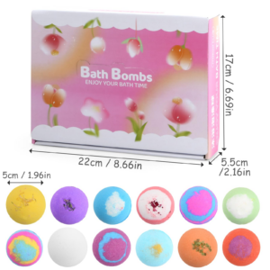 KB04 - BOLA DE BAÑO MAGICA ROSA X 12 UNIDADES