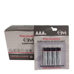 LR03 - PILAS ALCALINA AAA 12 BLISTER X 4 UNIDADES