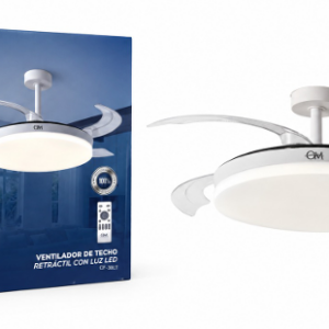 CF30LT - VENTILADOR DE TECHO RETRACTIL CON LUZ LED OM