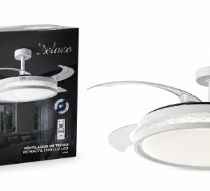 VT30 - VENTILADOR DE TECHO RETRACTIL CON LUZ LED DELUXE
