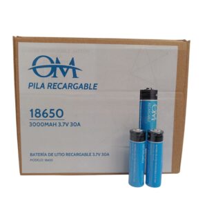 18650 - PILAS RECARGABLE OM X 100 UNIDADES
