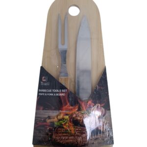 BBQ300 - SET PARRILLERO x 3pcs (incluye tabla)